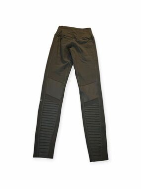 Alo Yoga High-Waist Moto Leggings Army Green/Brown Size Small
